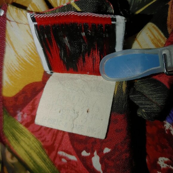 Eben Maxi Dress Bold Tropical Print Sleeveless Zippered Back Vintage Floral - Picture 5 of 8